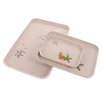 3PCS/Set Wheat Straw Fruit Plate Fashion Snack Storage Tray Teaboard Bread Cake Tray for Home Hotel (Beige, Random Pattern)
3PCS/Set Wheat Straw Fruit Plate Fashion Snack Storage Tray Teaboard Bread Cake Tray for Home Hotel (Beige, Random Pattern)
