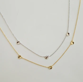 NEW Authentic 925 sterling silver wholesale fine silver jewelry shinny small dots 3 round charm dainty silver chain necklace
NEW Authentic 925 sterling silver wholesale fine silver jewelry shinny small dots 3 round charm dainty silver chain necklace