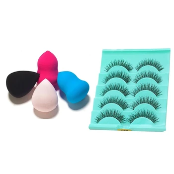 4x Ultimate Beauty and Makeup Sponge Applicator Reusable & 5 Pairs Black Handmade Messy Natural Cross False Eyelashes
4x Ultimate Beauty and Makeup Sponge Applicator Reusable & 5 Pairs Black Handmade Messy Natural Cross False Eyelashes