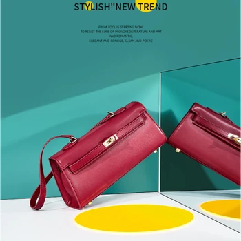 Fashion Genuine Leather Women's Small Shoulder Bags 2020 New Design Woman's Luxury Handbag Wine Red Underarm Handbags For Girls
Fashion Genuine Leather Women's Small Shoulder Bags 2020 New Design Woman's Luxury Handbag Wine Red Underarm Handbags For Girls
