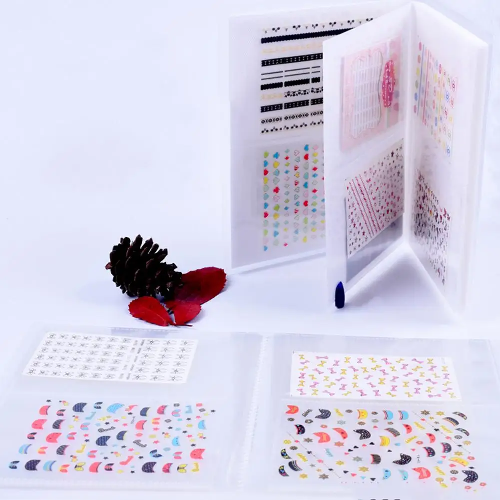 20 Pages Transparent/Translucent 3D NNail Art Sticker Water Decal Album Storage Book Decal Slider Wraps Decor Manicure Tool
20 Pages Transparent/Translucent 3D NNail Art Sticker Water Decal Album Storage Book Decal Slider Wraps Decor Manicure Tool