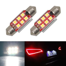 2x LED 36mm Canbus C5W נורות פנים אורות לוחית רישוי אור עבור מרצדס בנץ W208 W209 W203 W169 W210 w211 W212 AMG CLK(China)