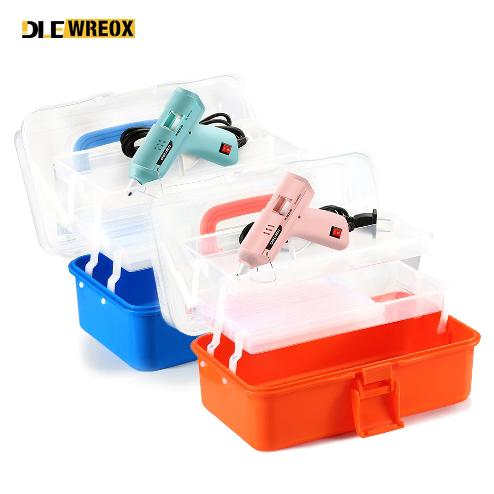 20W/40W Hot Melt Glue Gun With 20Pcs Glue Sticks Tool Box Set Industrial Guns Thermo Electric Heat Temperature Repair Tool DIY
20W/40W Hot Melt Glue Gun With 20Pcs Glue Sticks Tool Box Set Industrial Guns Thermo Electric Heat Temperature Repair Tool DIY