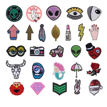 Round Alien Embroidered Patch Iron on Patches For Clothes Applique Sewing on Fabric Badge DIY Apparel Accessori Decoration F
Round Alien Embroidered Patch Iron on Patches For Clothes Applique Sewing on Fabric Badge DIY Apparel Accessori Decoration F