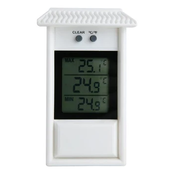 Garden Waterproof Thermometer Memory Thermometer Outdoor Window Thermometer Refrigerator Thermometer White
Garden Waterproof Thermometer Memory Thermometer Outdoor Window Thermometer Refrigerator Thermometer White