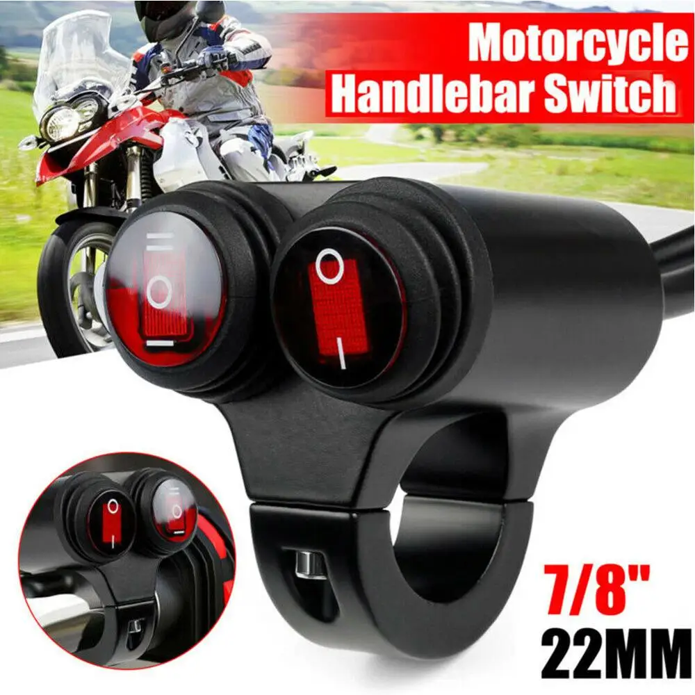 22mm Motorcycle Handlebar Dual Button Switch ON/OFF Button Connector push button switch Motorbike Switch Accessories
22mm Motorcycle Handlebar Dual Button Switch ON/OFF Button Connector push button switch Motorbike Switch Accessories