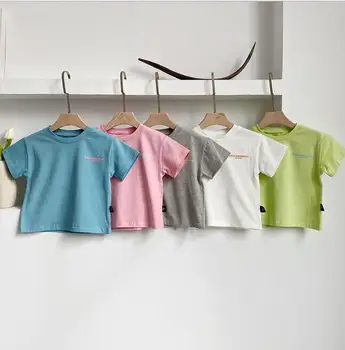 2020 new girls boys t-shirt summer fashion cotton kids girls top 1-6t
2020 new girls boys t-shirt summer fashion cotton kids girls top 1-6t