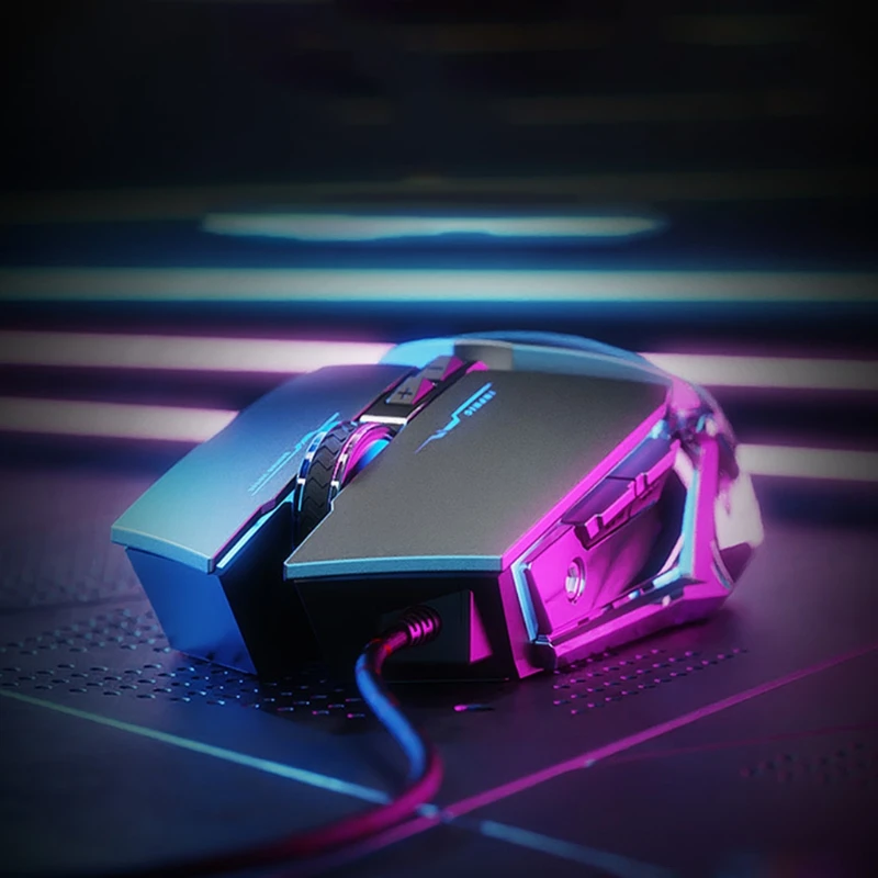 Wired Macro Programming Metal Mechanical Mouse LED Breathing Light 4 Gear DPI Adjustable Desktop Computer Laptop Gaming Mouse
Wired Macro Programming Metal Mechanical Mouse LED Breathing Light 4 Gear DPI Adjustable Desktop Computer Laptop Gaming Mouse