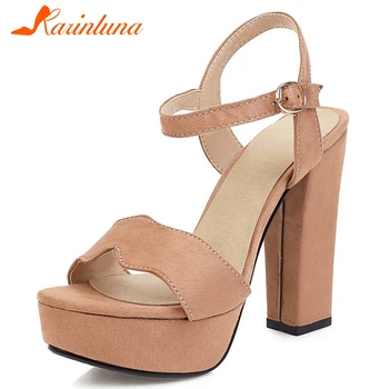 KARINLUNA Classic Party Female Leisure Casual Handmade Sandals Open Toe Block Heel Buckle Strap Women Sandals Women Shoes 
KARINLUNA Classic Party Female Leisure Casual Handmade Sandals Open Toe Block Heel Buckle Strap Women Sandals Women Shoes