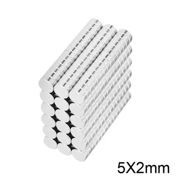 

50~1000pcs 5x2 mm Rare Earth Magnets Diameter 5x2mm Small Round Magnets 5mmx2mm Fridge Permanent Neodymium Magnets strong 5*2 mm