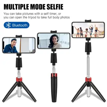 Wireless Bluetooth Selfie Stick With Tripod Shutter Remote Control, 3 in 1 Mini Foldable Extendable Handheld Monopod for iPhone
Wireless Bluetooth Selfie Stick With Tripod Shutter Remote Control, 3 in 1 Mini Foldable Extendable Handheld Monopod for iPhone