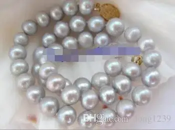 Stunning 10mm round gray freshwater pearl necklace
Stunning 10mm round gray freshwater pearl necklace