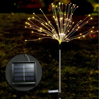 2pcs/Set 120 LED Solar Firework Light Lawn Waterproof Flash String Light For Lawn Garden Patio Christmas Decoration Solar Lamp
2pcs/Set 120 LED Solar Firework Light Lawn Waterproof Flash String Light For Lawn Garden Patio Christmas Decoration Solar Lamp