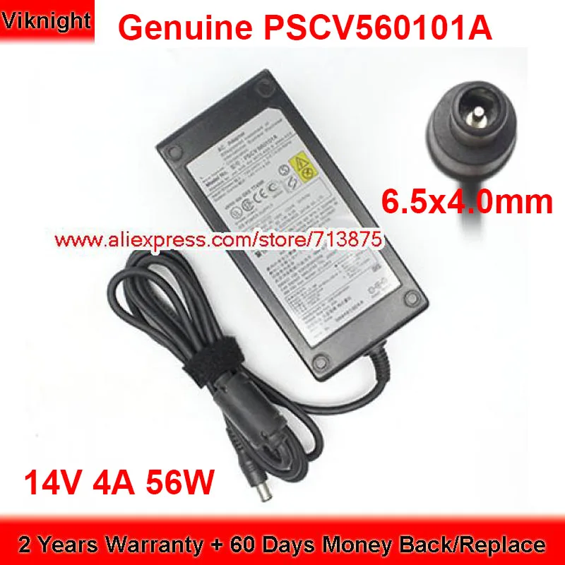 Genuine PSCV560101A 14V 4A AC Adapter 56W Charger with Plug Size 6.5x4.0mm Power Supply
Genuine PSCV560101A 14V 4A AC Adapter 56W Charger with Plug Size 6.5x4.0mm Power Supply