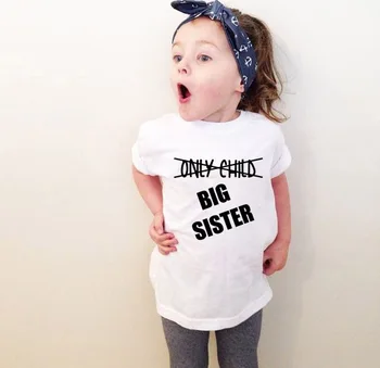 BIG SISTER Print Girl Boys Kids T Shirts Short Sleeve O-neck Children Casual Tee Kids Clothes Girls 8 To 12 KT-2138 
BIG SISTER Print Girl Boys Kids T Shirts Short Sleeve O-neck Children Casual Tee Kids Clothes Girls 8 To 12 KT-2138