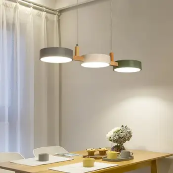 Wood structure Nordic three head restaurant lamp modern simple macarone color bar bedroom coffee shop Chandelier
Wood structure Nordic three head restaurant lamp modern simple macarone color bar bedroom coffee shop Chandelier