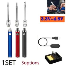 4Pcs 5V 8W Rechargeable Soldering Iron Kit DIY Soldering Portable 510 Interface Microelectronics Repair Welding Tools Adjustable
4Pcs 5V 8W Rechargeable Soldering Iron Kit DIY Soldering Portable 510 Interface Microelectronics Repair Welding Tools Adjustable