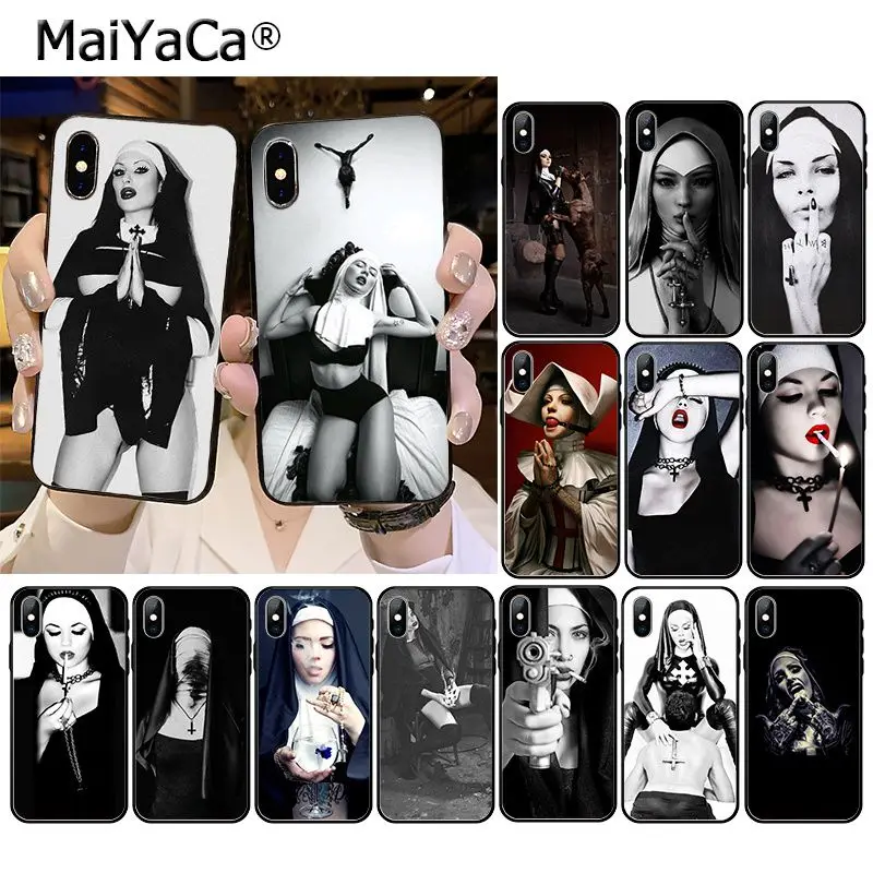 Sister nun аксессуары для телефонов чехол iPhone 11 Pro XS MAX XR 8 7 6 Plus 5 5S SE12 mini 12PRO Max|Бамперы| |