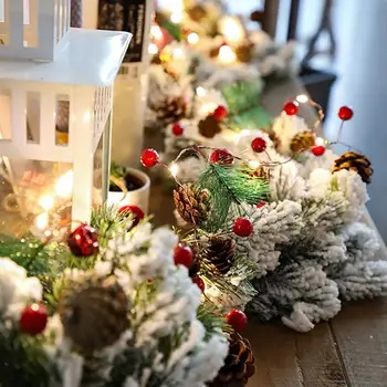 Diy New Year Decoration Led String Light Pine Cone Copper Wire Fairy Warm White Garland Lights for Christmas Home Wedding Party 
Diy New Year Decoration Led String Light Pine Cone Copper Wire Fairy Warm White Garland Lights for Christmas Home Wedding Party