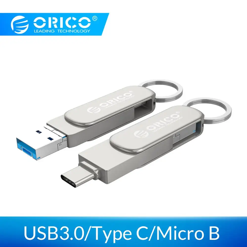 ORICO 3IN1 64G 32G U-disk USB Flash Drive with OTG Function Type C Micro B USB3.0 Interface Flash Disk For Computer Mobile Phone
ORICO 3IN1 64G 32G U-disk USB Flash Drive with OTG Function Type C Micro B USB3.0 Interface Flash Disk For Computer Mobile Phone