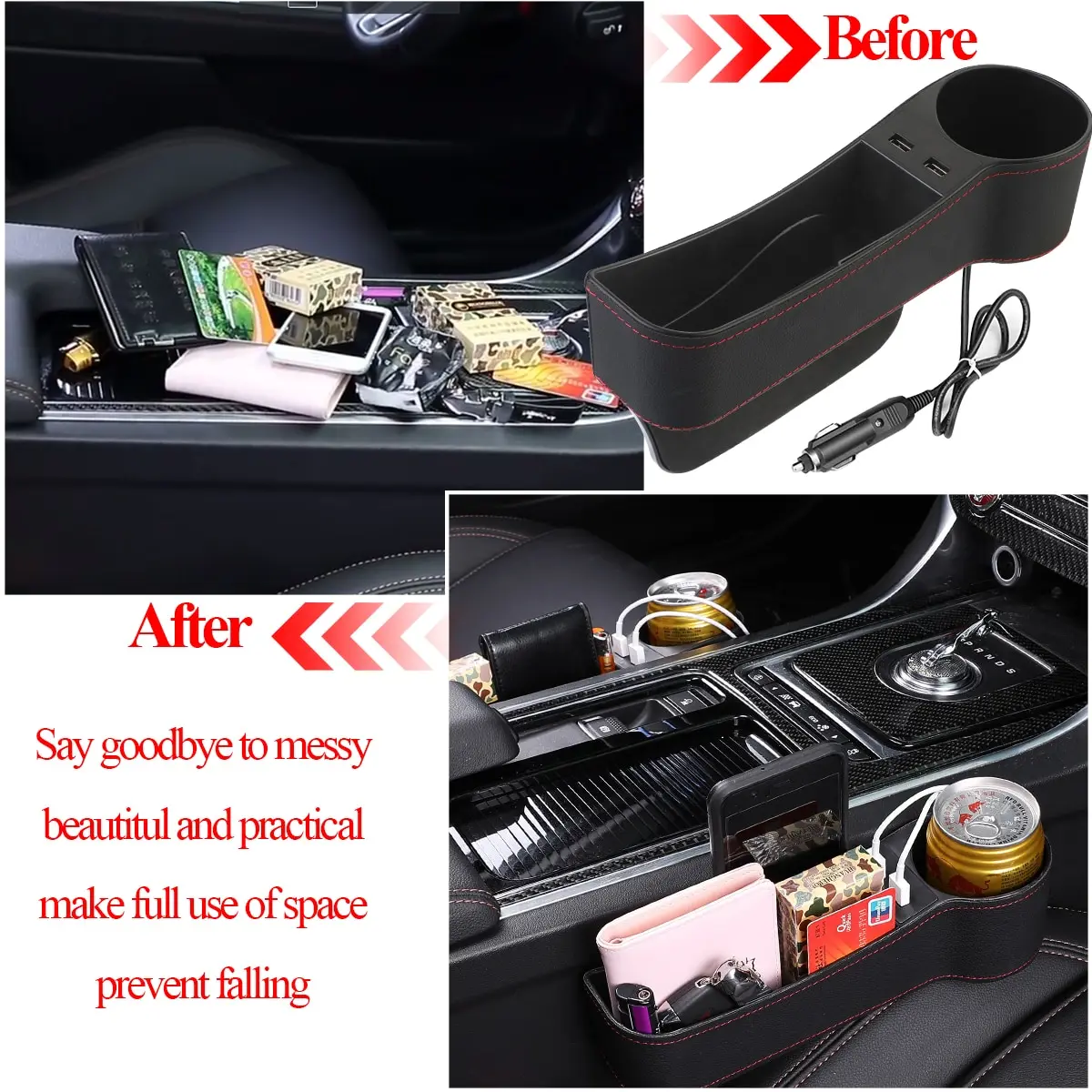 New Car seat gap storage box Car Seat Storage Box Seat Gap Slit Pocket Catcher Organizer Car Seat Organizer Phone Holder Pocket
New Car seat gap storage box Car Seat Storage Box Seat Gap Slit Pocket Catcher Organizer Car Seat Organizer Phone Holder Pocket