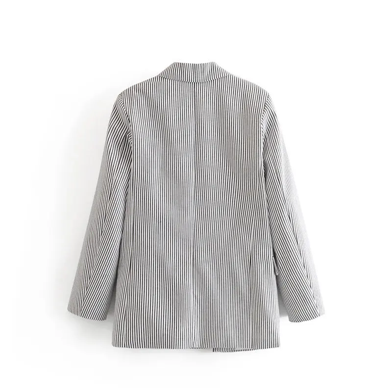 Western Style 2019 Early Autumn New Style WOMEN'S Dress Versatile Slimming Casual Loose-Fit Stripes Suit Coat Suit 8
Western Style 2019 Early Autumn New Style WOMEN'S Dress Versatile Slimming Casual Loose-Fit Stripes Suit Coat Suit 8