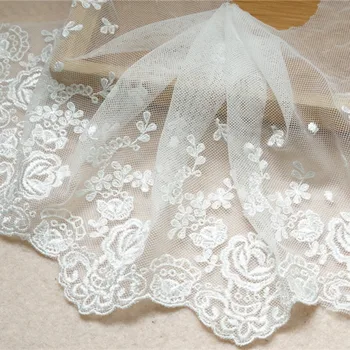Ivory New Widely Exquisite Mesh Embroidered Lace Trim for Handmade DIY Sewing Clothes Bridal Veils Wedding Accessories
Ivory New Widely Exquisite Mesh Embroidered Lace Trim for Handmade DIY Sewing Clothes Bridal Veils Wedding Accessories