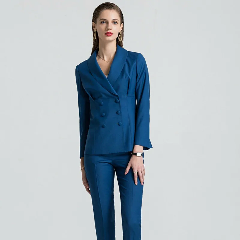 Women's pants suits custom made women's double-breasted casual professional wear uniform female suit 2 piece set костюм женский
Women's pants suits custom made women's double-breasted casual professional wear uniform female suit 2 piece set костюм женский