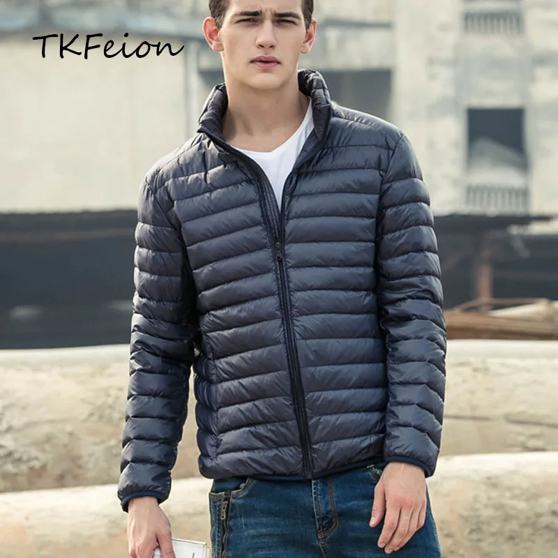 Spring/Autumn Mens Basic Jacket Duck Down Filler Fashion Light Thin Stand Collar Plus Size:3XL-7XL Male Slim Coat Factory Outlet
Spring/Autumn Mens Basic Jacket Duck Down Filler Fashion Light Thin Stand Collar Plus Size:3XL-7XL Male Slim Coat Factory Outlet