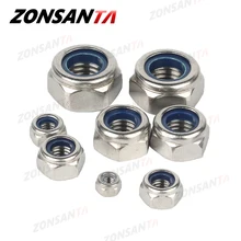 ZONSANTA Nylon Locknut 304 Stainless Steel Hex Hexagon Lock Nut DIN985 M2 M2.5 M3 M4 M5 M6 M8 M10 M12 M14 M16 M20 Non slip nuts
ZONSANTA Nylon Locknut 304 Stainless Steel Hex Hexagon Lock Nut DIN985 M2 M2.5 M3 M4 M5 M6 M8 M10 M12 M14 M16 M20 Non slip nuts