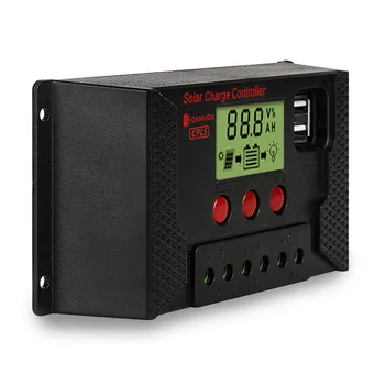 PWM solor charge Controller voltage Regulator Solar Output Dual Auto 24V 12V LCD Usb-5v 30A/20A/10A 
PWM solor charge Controller voltage Regulator Solar Output Dual Auto 24V 12V LCD Usb-5v 30A/20A/10A