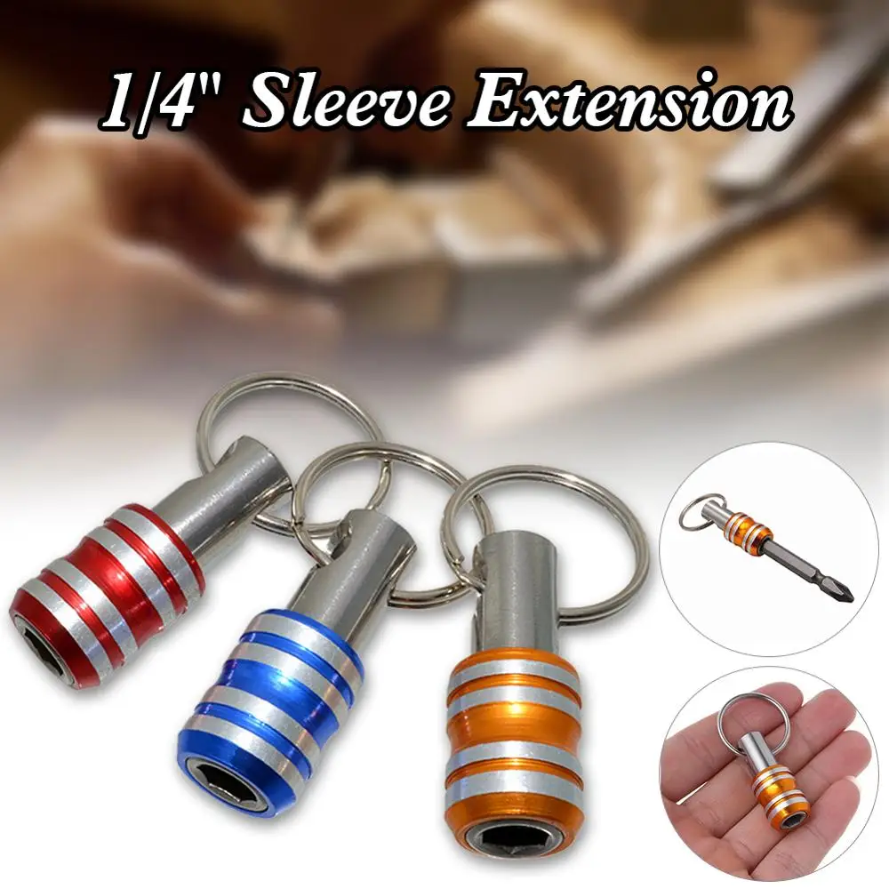 1/4" Bits Holder Quick Release Hex Shank Screwdriver Bit Extension Holder with Key Chain
1/4" Bits Holder Quick Release Hex Shank Screwdriver Bit Extension Holder with Key Chain