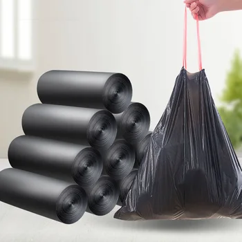 5 Rolls/100 Pcs Portable Vest Type Garbage Bag Home Disposable Kitchen Large Black Sorted Plastic Bag Drawstring Garbage Bag
5 Rolls/100 Pcs Portable Vest Type Garbage Bag Home Disposable Kitchen Large Black Sorted Plastic Bag Drawstring Garbage Bag