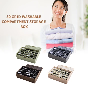 30 Grids Bra Underwear Organizer Foldable Home Storage Box Non-woven Wardrobe Drawer Closet Scarfs Socks Organizer Dividers Box
30 Grids Bra Underwear Organizer Foldable Home Storage Box Non-woven Wardrobe Drawer Closet Scarfs Socks Organizer Dividers Box