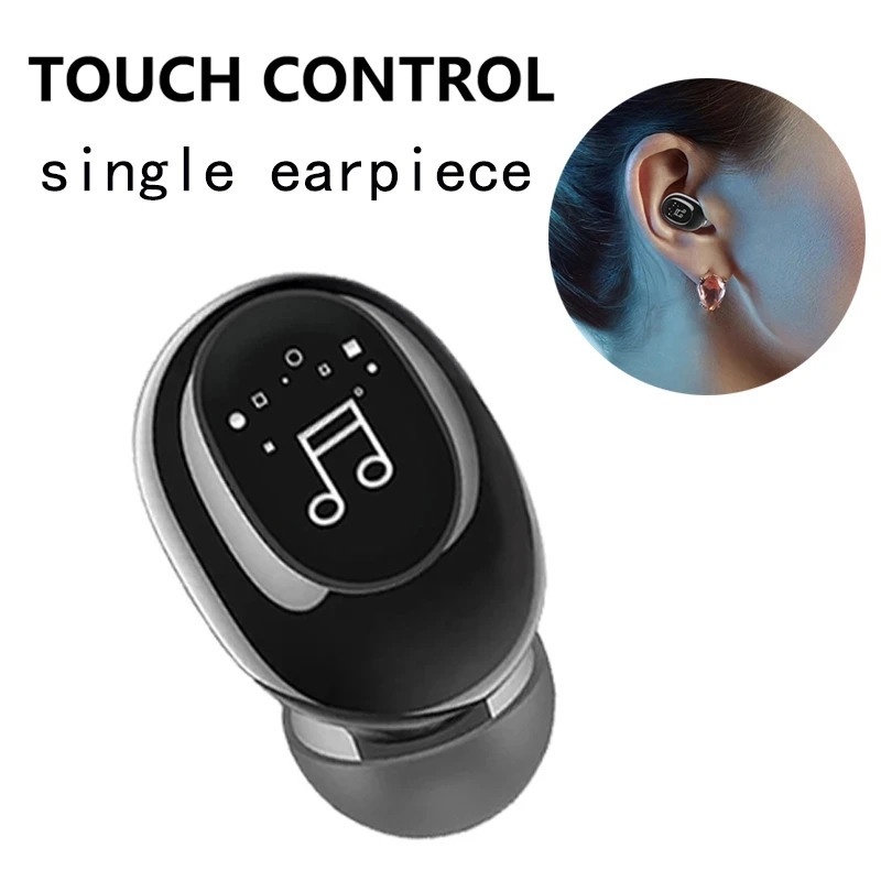 

5.0 Wireless Earphone Noise Cancelling Bluetooth Headphone Handsfree Stereo Invisible Ture Headset TWS Earbud With Microphone