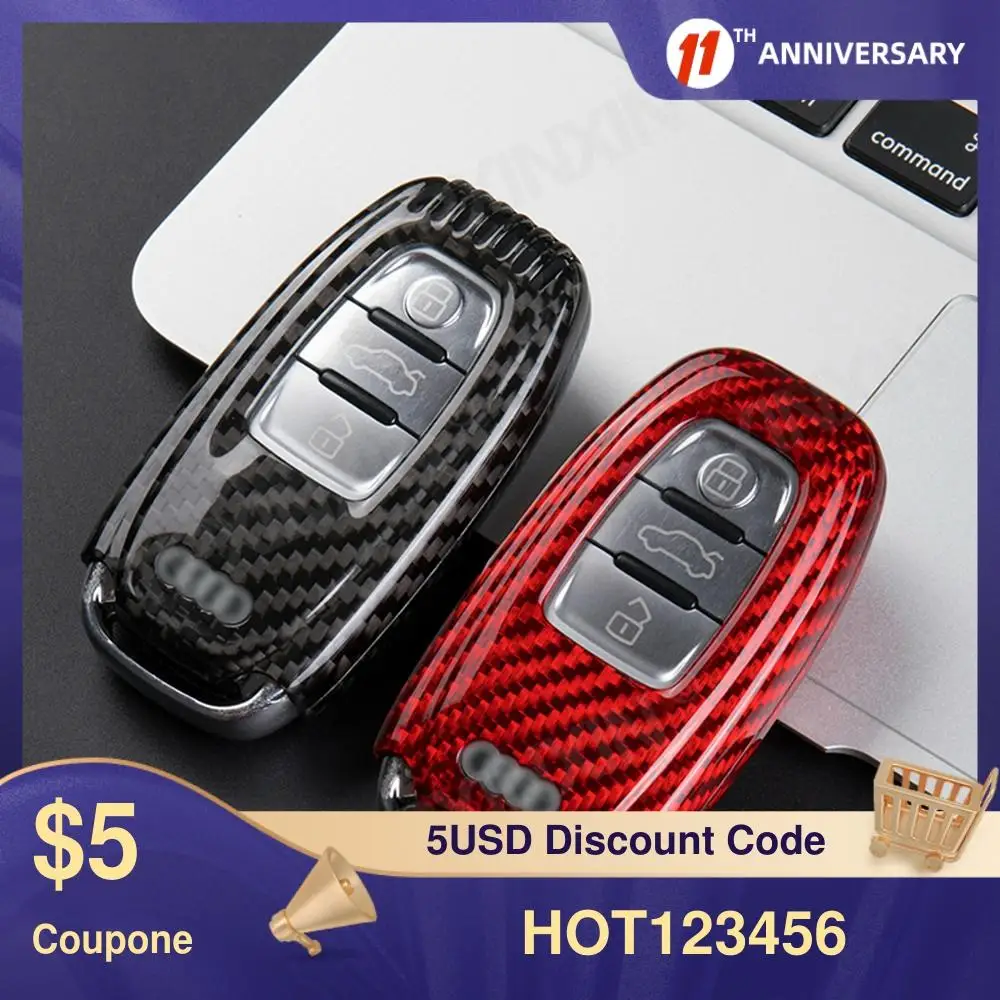 Carbon Fiber TPU Car Key Cover Case Protective Shell For AUDI A4L 2013 2015 2016 Car Styling Accessories
Carbon Fiber TPU Car Key Cover Case Protective Shell For AUDI A4L 2013 2015 2016 Car Styling Accessories