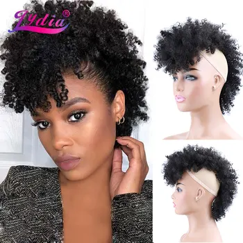 Lydia Synthetic High Puff Afro Short Kinky Curly Middle-Part Wig Clips in Hair Extension African American 90g/PCS Hairpiece
Lydia Synthetic High Puff Afro Short Kinky Curly Middle-Part Wig Clips in Hair Extension African American 90g/PCS Hairpiece