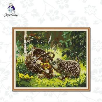 Joy Sunday,Little hedgehog animal print cross stitch kit 14ct11ct Chinese cross stitch needlework embroidery set home decoration
Joy Sunday,Little hedgehog animal print cross stitch kit 14ct11ct Chinese cross stitch needlework embroidery set home decoration