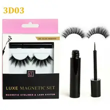 5 Ml Magnetic Eyeliner dengan 3 Magnet Magnetic Bulu Mata Alami Kit Extention Palsu Mata Bulu Mata 10 Gaya Opsional(China)