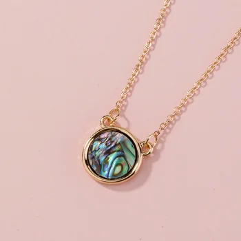 100pcs / lot European and American fashionable new products color round tag abalone shell versatile collar Chain Necklace
100pcs / lot European and American fashionable new products color round tag abalone shell versatile collar Chain Necklace