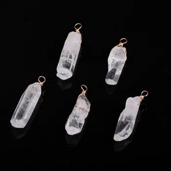 Natural Stone fashion crystal column transparent pendant Diy production bracelet necklace charm for Jewelry Making 
Natural Stone fashion crystal column transparent pendant Diy production bracelet necklace charm for Jewelry Making