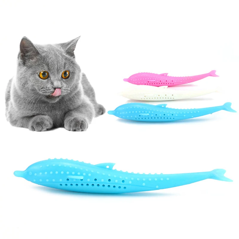 Fish Shaped Pet Cat Toothbrush Catnip Flavor Silicone Molar Stick Teeth Cleaning Toy For Cats Kitten Interactive Chew Toys
Fish Shaped Pet Cat Toothbrush Catnip Flavor Silicone Molar Stick Teeth Cleaning Toy For Cats Kitten Interactive Chew Toys