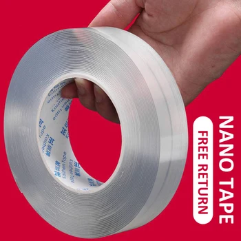 Nano Traceless Tape -Tapes Sticker Removable Adhesive Nano Washable Double Sided Disks-Tie-Glue Acrylic Flexible tape Waterproof 
Nano Traceless Tape -Tapes Sticker Removable Adhesive Nano Washable Double Sided Disks-Tie-Glue Acrylic Flexible tape Waterproof