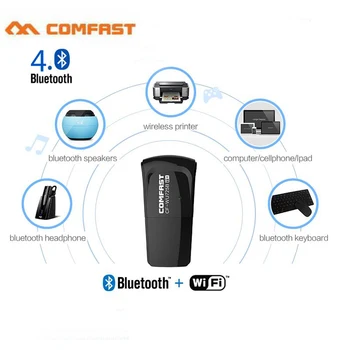 Comfast Bluetooth4.0 +WIFI 150Mbps wifi dongle RTL8723BU chipset 802.11n Wifi bluetooth adapter
Comfast Bluetooth4.0 +WIFI 150Mbps wifi dongle RTL8723BU chipset 802.11n Wifi bluetooth adapter