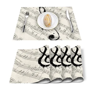 Music, Notes, Sheet Music Placemat Washable Cotton Linen Table Cloth Pad Mat Rectangle Placemats Heat Resistant
Music, Notes, Sheet Music Placemat Washable Cotton Linen Table Cloth Pad Mat Rectangle Placemats Heat Resistant