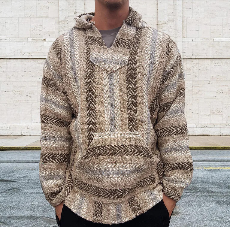 2021 New Folk Wind Hooded Sweater Autumn Winter Street Fashion Desert Middle Eastern Style Striped Men's Top Hoodies Sweatshirt
2021 New Folk Wind Hooded Sweater Autumn Winter Street Fashion Desert Middle Eastern Style Striped Men's Top Hoodies Sweatshirt