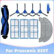 Main Roller and Spin Brush Hepa Filter Mop Pad Replacement Kit for Proscenic 850T Robotic Vacuum Cleaner Spare Parts
Main Roller and Spin Brush Hepa Filter Mop Pad Replacement Kit for Proscenic 850T Robotic Vacuum Cleaner Spare Parts