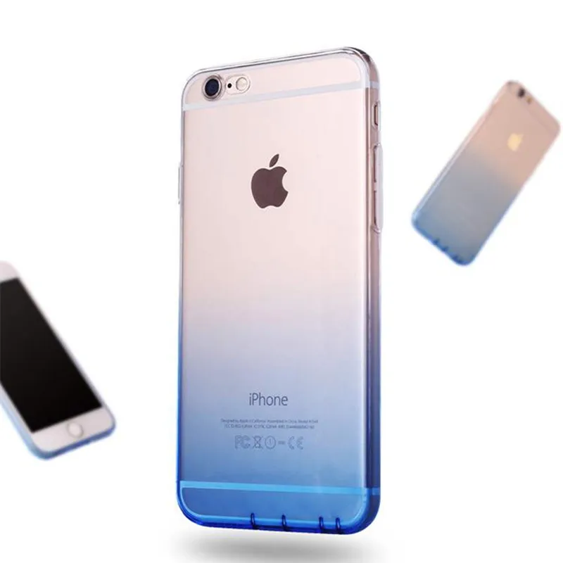 Чехол для iPhone XS XR 7 8 X 6 6S Plus градиентный цвет синее излучение Аврора кожаный чехол