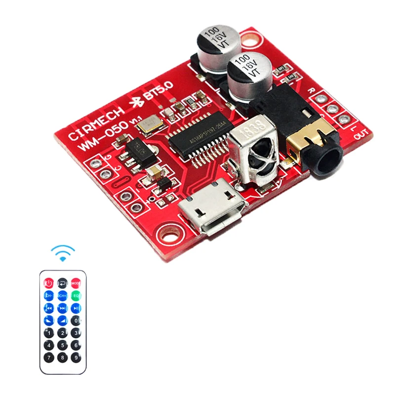Car MP3 Bluetooth 5.0 Decoder Board USB Supply Power DIY Lossless Stereo Audio Receiver AUX Module Amplifier with Remote Control
Car MP3 Bluetooth 5.0 Decoder Board USB Supply Power DIY Lossless Stereo Audio Receiver AUX Module Amplifier with Remote Control