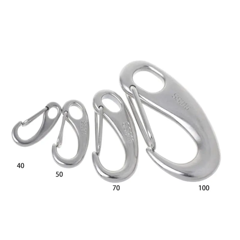 Boat Marine Stainless Steel Egg Shape Spring Snap Hook Clip Quick Link Carabiner 62KF
Boat Marine Stainless Steel Egg Shape Spring Snap Hook Clip Quick Link Carabiner 62KF